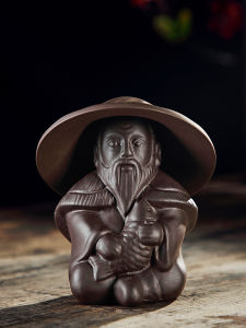 Creative Ceramic One-Piece Gongfu Tea Set Tea Strainer Tea Pet Ornament Purple Clay Tea Separator Traditional Chinese Diningware