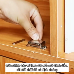Chốt nam châm từ tính mạnh bằng thép không rỉ giữ cánh cửa tủ quần áo tủ bếp nội thất