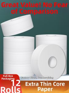 DANNASI | Economical Jumbo Toilet Paper For Commercial Use Bulk Pack