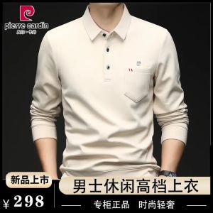 Áo Thun Polo Pierre Cardin Dày Dài Tay Cổ Bẻ Đa Năng Cho Nam Mùa Thu Đông Mới Túi Thật Chất Liệu Polyester Thường Ngày