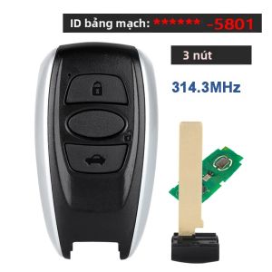 Chìa Khóa Điều Khiển Từ Xa Thông Minh Cho Subaru - Các Mẫu HYQ14AHK HYQ14AHC 314.3MHz 433.92MHz Chất Liệu ABS ID74/8A Tương Thích Với Nhiều Mẫu Xe Subaru Khác Nhau