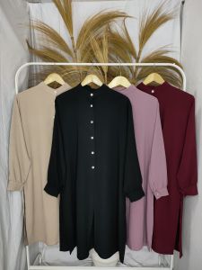 Long Tunic Jumbo|Tunic Jumbo Cringkel Panjang Polos