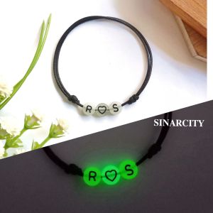 SC Gelang Tali Inisial Huruf Nyala Love | Ready Huruf Nyala A-Z Glow In The Dark |Waterproof | COD Harga per 1 gelang | Gelang Huruf Love Bisa Menyala Dalam Gelap | Gelang Nyala Terlaris | Gelang Aesthetic | Gelang Inisial Love | Gelang Nyala