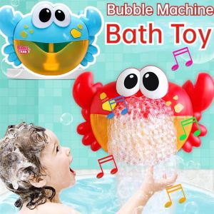 Crabs Shaped Electric Bbay Bubble Maker Blower Machine Baby Bathing Shower Swimming Water Play Toy