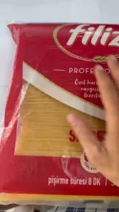 Mỳ ý Spaghetti sợi tròn dài nhẫn hiệu Filiz túi 5kg nhập khẩu Thổ Nhĩ Kỳ