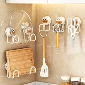 1/2pcs Kitchen Pot Lid Rack Pot Cover Cutting Board Holder Sponge Storage Rack Kitchen Bathroom Organizer Shelf Accessories