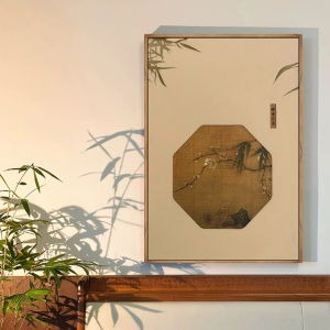 YASISHA | Song Dynasty Aesthetic New Chinese Style Vintage Entrance Corridor Teahouse Mural Decorative Painting