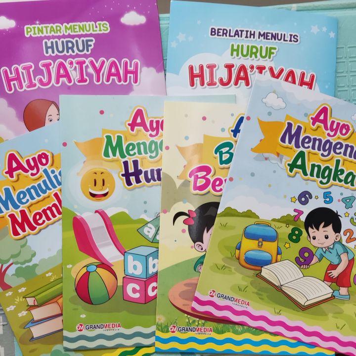 Buku Anak Ayo Mengenal Huruf Mengenal Angka Belajar Berhitung