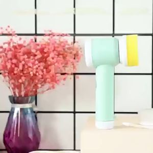 Magic Brush Electric Cleaning Brush Cordless Cleaning Brush Spin Scrubber Brush Rechargeable Polisher Sponge For Kitchen Bathroom Toilet Washbasin tanpa wayar pembersihan berus Spin