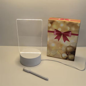 Message Board Night Light Lamp baby Transparent Acrylic Led Lights 3D Writing Board Night Lights For Bedroom Desk