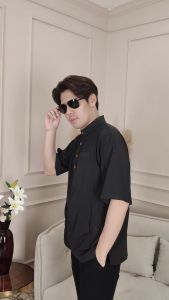 เสื้อกุรงชาย แขนสั้นคอกลม กระดุมหน้า 4 เม็ด เนื้อผ้าคอลตอล เกรดขึ้นห้าง สบาย สไตล์เสื้อปากีอาหรับสูงสำหรับสุดเท่ รูปแบบดี คลิกที่ลิงค์ดูตามล่าสุด