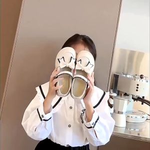 Sepatu docmart anak model pita gigi terbaru / Sepatu loafers anak perempuan viral / Sepatu pesta anak perempuan cantik