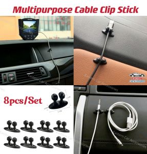 8pcs/set Multipurpose Cable Clip Stick Wire Organizer Mini Adhesive Cable Clip Holder