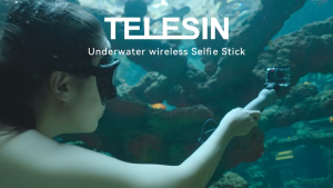 TELESIN 85cm Underwater Waterproof Selfie Stick Wireless Bluetooth Remote Control for GoPro HERO 13 12 11 10 9 8