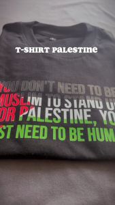 Kaos Atasan Couple Keluarga Lengan Panjang Pendek Warna Hitam Putih - Palest1ne