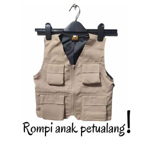 Rompi Gamblok Anak Petualang Rompi Gamblok Tactical Rompi Cargo Anak Laki Laki Perempuan