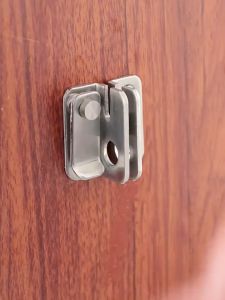 Stainless Steel Safety Hasp Door Lock for Bathroom Bedroom Door Catch Latch Open Left Open Right Bolt