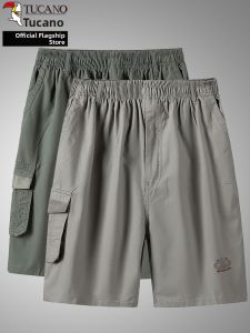 TUCANO | Cotton Loose Men Shorts For Elderly Summer Wear L