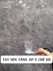 Vòi Sen Tắm Màu Đen (5 chế độ)