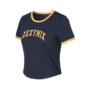 Logo Print Short Sleeve T-shirt for Tennis Running