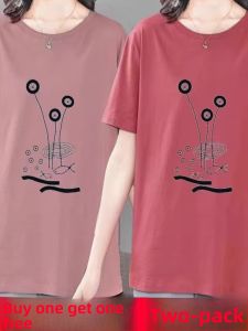 HUAXUNRAN | Cotton Loose Fit Womens T-shirt