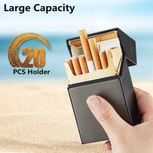 【Buy 1 get 1 free】Creative Cigarett Box with USB Tungsten Turbo Lighter 20pcs Cigarett Holder Case Fancy Novelty Plasma Lighter Men Gift