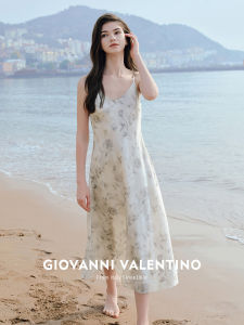 GIOVANNI VALENTINO | Đầm Ôm Cao Waist Floral Mỏng