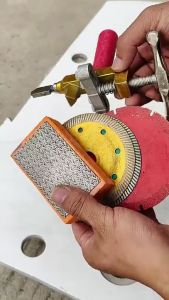 1pcs Mata gerinda Potong Keramik 4 inch Mata Pisau Peso Diamond Saw Blade + 1 Set Dudukan