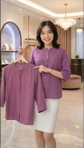 Áo trung niên nữ thanh lịch - vải tơ xước cao cấp form vừa hoa tiết thêu nổi tinh tế dễ giặt ít nhăn màu sắc đa dạng full size M L XL 2XL 3XL.