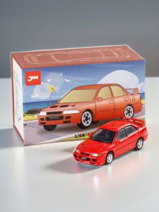 Jkm 1:64 Metal Mitsubishi Evo Car Model Collectible Toy Realistic Representation of the Vehicle for Display And Play