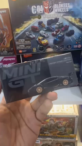 Mô Hình Xe Tĩnh 1:64 MINI GT LB-WORKS Lamborghini Aventador Limited Edition Matte Black