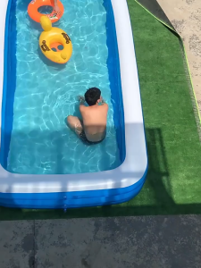 Inflatable Swimming Pool for Kids With Air Pump Portable for Adult Indoor/Outdoor Family Summer Pool