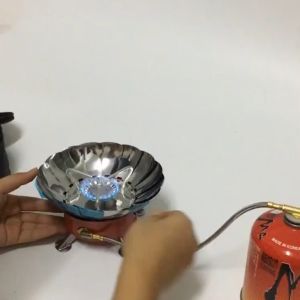 Camping Stove Mini Windproof Gas Stove Burner Portable Outdoor Picnic Gas Stove