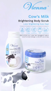 VIENNA Body Scrub Cows Milk - Lulur Susu Sapi 250g | 1kg
