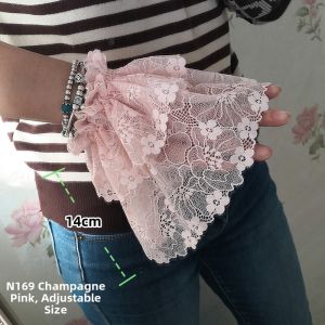Korean Style Lace Sleeve Covers Decoration Fake Sleeve Caps Shortened Arm Covers Bell Sleeve Hand Covers for Young Women
