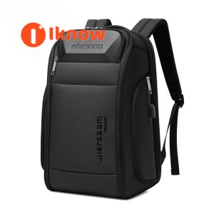 I know Premium Waterproof Business Backpack for Men | Large Capacity Multi-Functional Password Lock Anti-Theft Laptop Bag