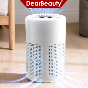 Mini Desktop Air Purifier HEPA Filter With Negative Ion Technology Eliminates Formaldehyde Odors Smoke And Dust Particles