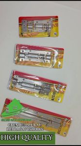 Grendel Stainless 2 Inch Tebal Selot stanless 2\\\" 3 \\\"4\\\" FREE SEKRUP Anti Karat Siap Pasang