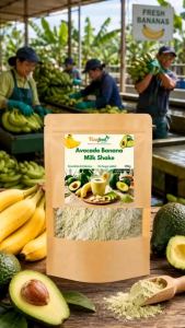 [FLASH SALE 60%]  Avocado Banana Milk Shake Powder 500g Healthy Weight Gain Energy Drink No Sugar Added