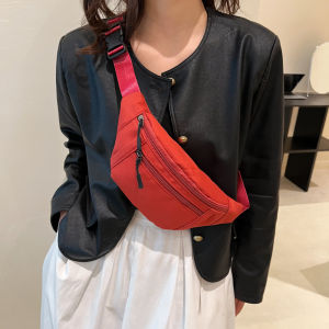 กระเป๋าสะพายข้างผ้าไนลอนเบาๆ สำหรับผู้ชาย กระเป๋าสะพายข้างแบบลำลอง กระเป๋าสะพายข้างแบบมีสายรัดหลัง กระเป๋าใส่เครื่องประดับแบบลำลองสำหรับผู้หญิง