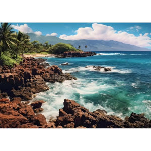 500/1000/1200/2000PCS Beach Scene Jigsaw Puzzles for Adults Home Decor Games Family Landscape Puzzles Educational Toys