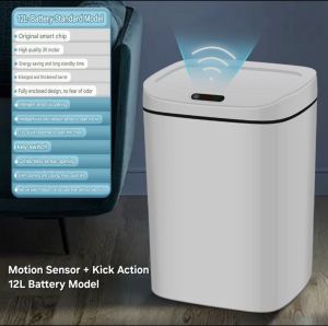 Touchless Smart Rubbish Bin Motion Infrared Sensor Trash Garbage Rubbish Dust Bin