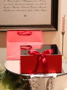 Acrylic Transparent Wedding Gift Box Red Luxury Birthday Present Packaging Square Flip Cover Couple Candy Box Chinese Style