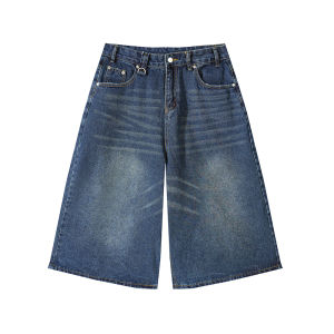 Mark Fairwhale | Vintage Wide-leg Loose Straight Jeans Shorts