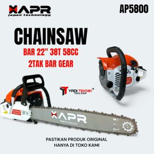 Chainsaw APR 22INCH AP5800 2Tak mesin senso gergaji pohon kayu murah