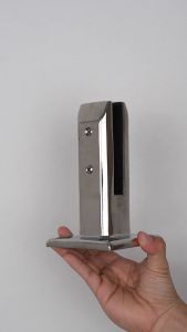Spigot Kotak Kilap 160 cm Stainless Steel 304 (Pedestal Tiang Railing Kaca) (Kaki Spigote)