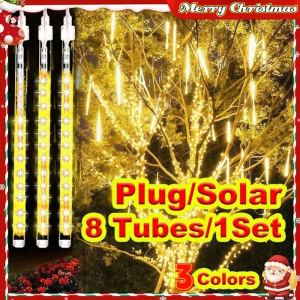 Meteor Shower Rain Light: A Durable & Versatile Christmas Garden LED Light