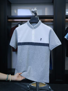 Homesick Summer Mens Comfortable Embroidered Casual Short Sleeve POLO Shirt Fashionable Urban Business Casual Cotton Blend