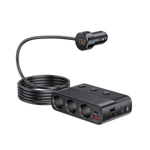 Bộ Sạc Ô Tô 7 Trong 1 128W Với Ổ Cắm PD QC3.0 Bộ Chia Tẩu Thuốc Lá Bộ Chuyển Đổi C28 Phụ Kiện Sạc Nhanh