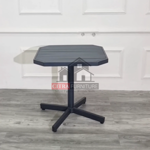 SHUMO Meja Teras Cafe Besi Kotak Nara Series